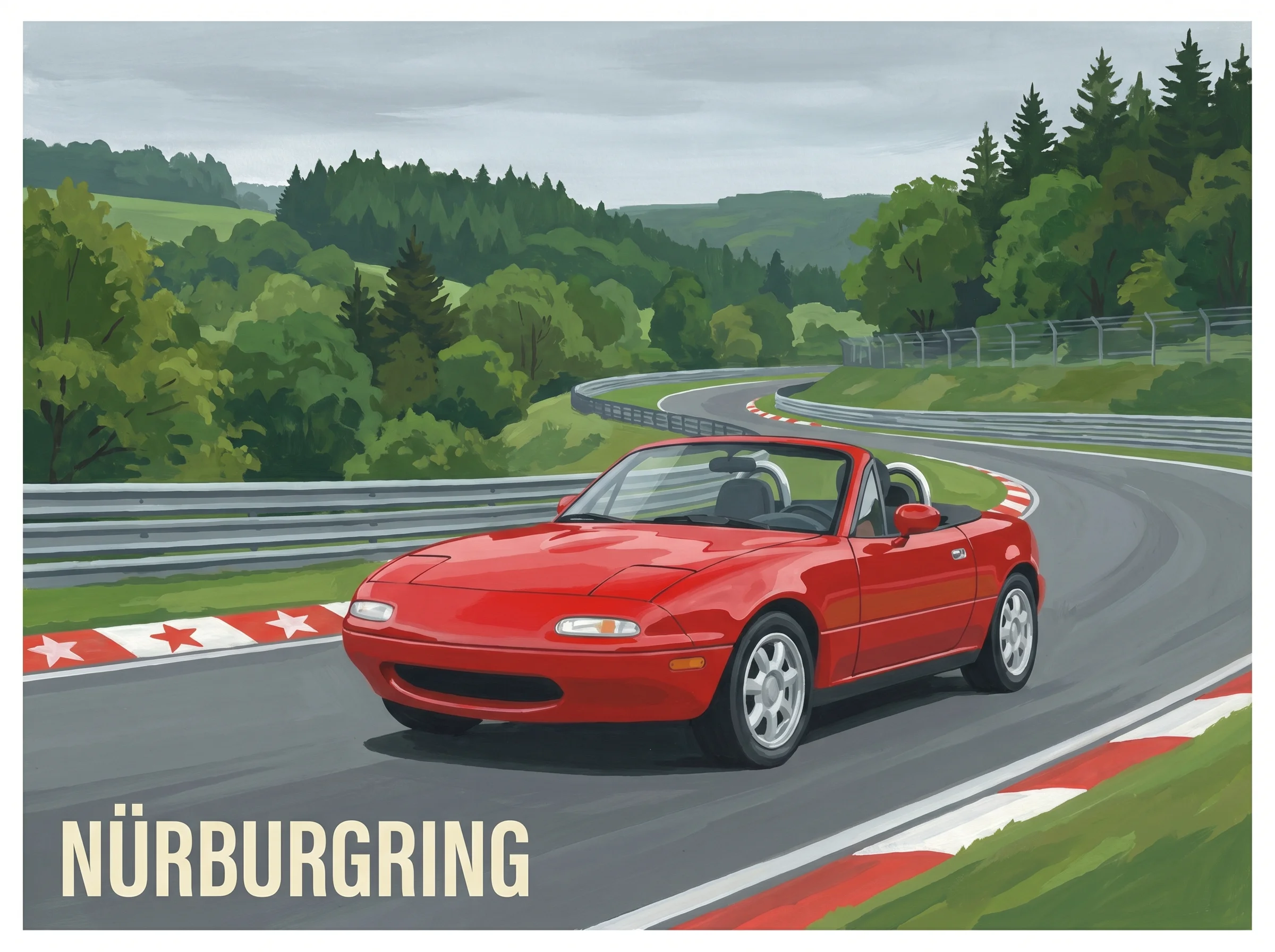 Mazda MX-5 · Vintage Poster